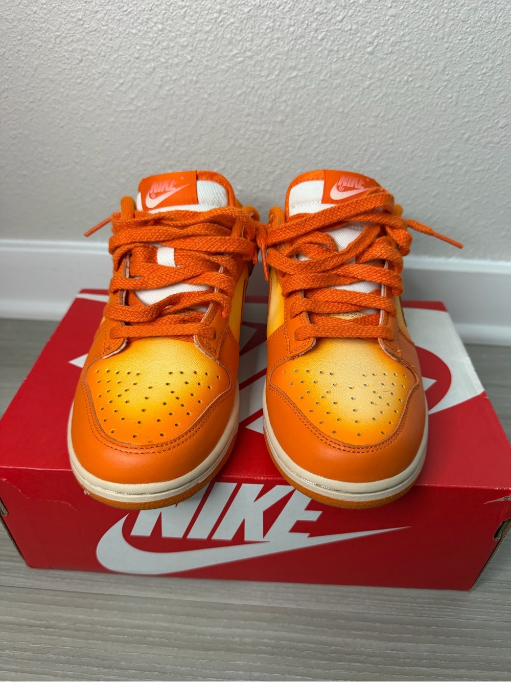Nike Orange Gradient Low-Top Sneakers